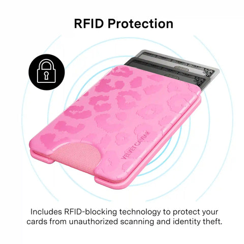 Hot Pink Leopard MagSafe Wallet