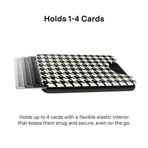 Houndstooth MagSafe Wallet