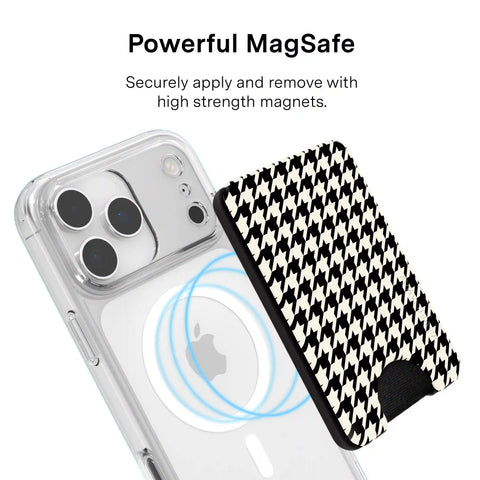 Houndstooth MagSafe Wallet