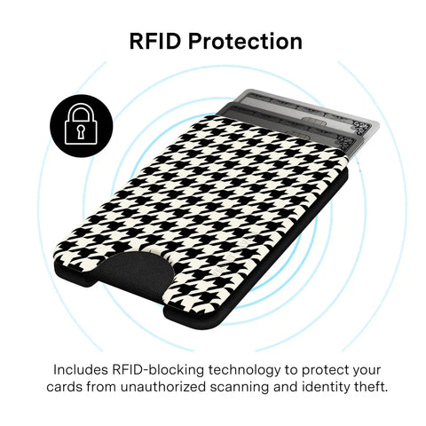 Houndstooth MagSafe Wallet