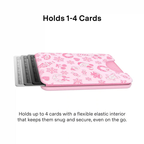 Pink Christmas MagSafe Wallet
