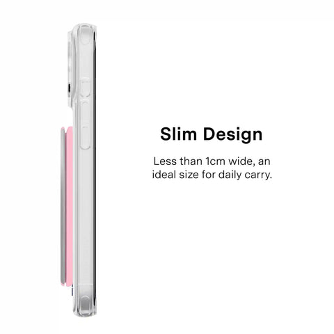 Pink Chrome Stripes MagSafe Wallet