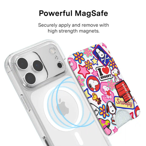 Snoopy Patchwork MagSafe Wallet