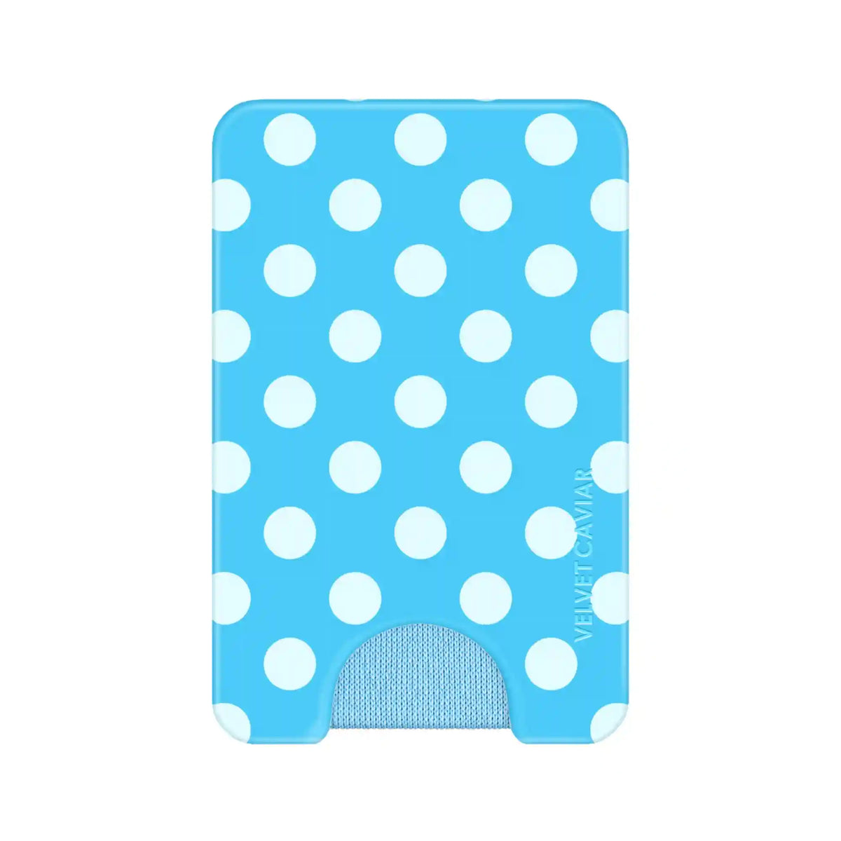 Aquamarine Polka Dot MagSafe Wallet