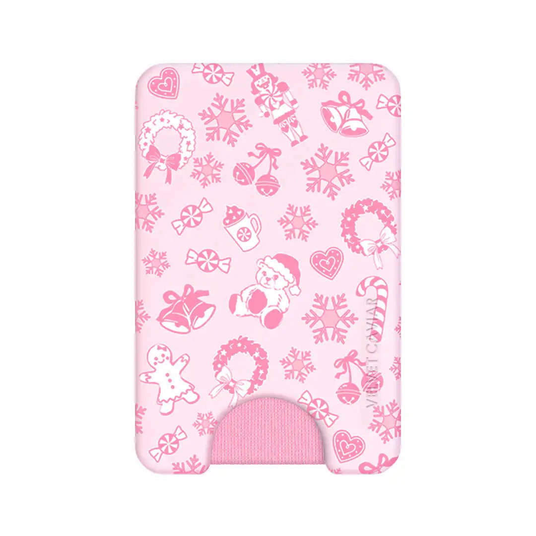 Pink Christmas MagSafe Wallet