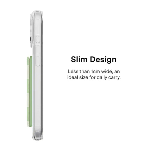 Pistachio Vibe Checkered Magsafe Wallet