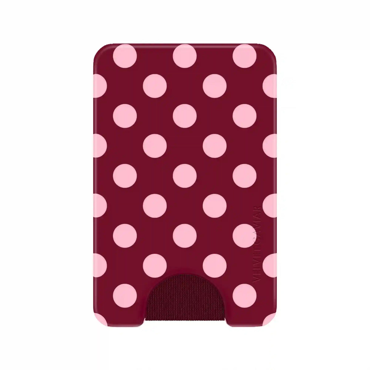 Raspberry Polka Dot MagSafe Wallet