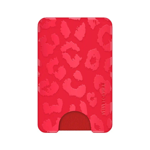 Red Leopard MagSafe Wallet