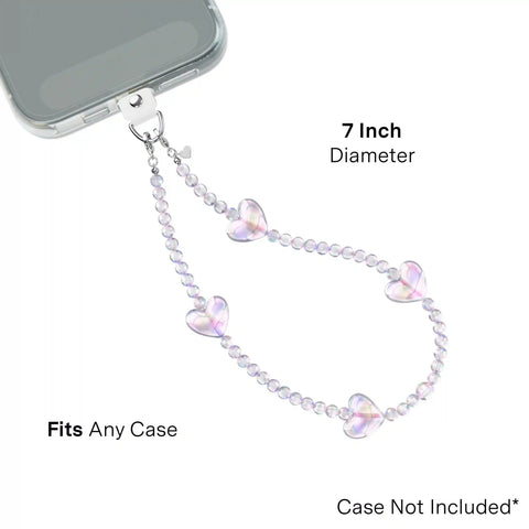 Holo Heart Phone Charm