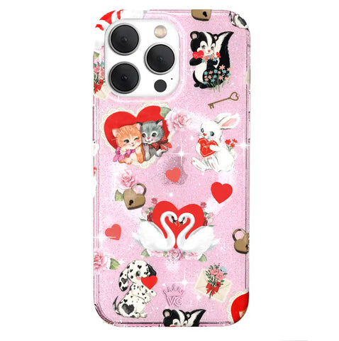 Love Letter Glitter iPhone Case
