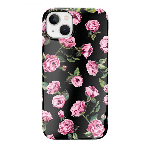 Pink Rose Floral iPhone Case