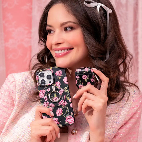Pink Rose Floral iPhone Case