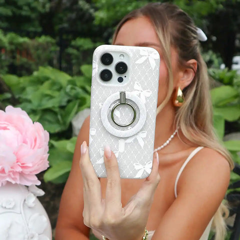 Vintage Lace Bows iPhone Case