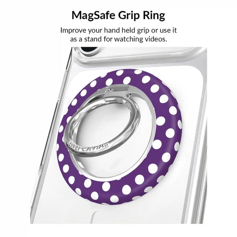 Violet Glow Polka Dot iPhone Bundle Set