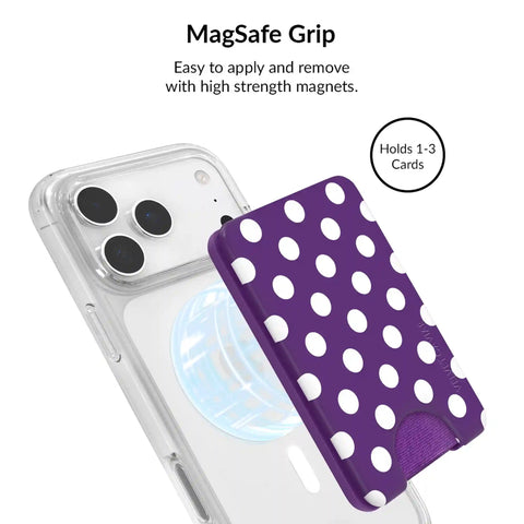 Violet Glow Polka Dot iPhone Bundle Set