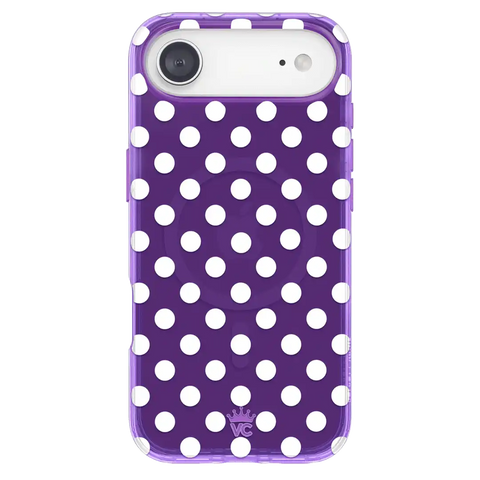 Violet Glow Polka Dot iPhone Case