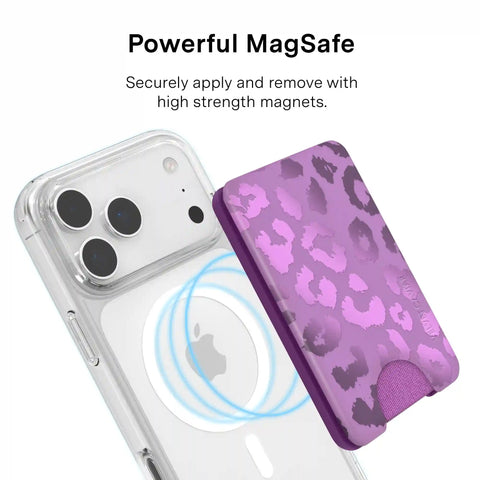 Amethyst Leopard MagSafe Wallet