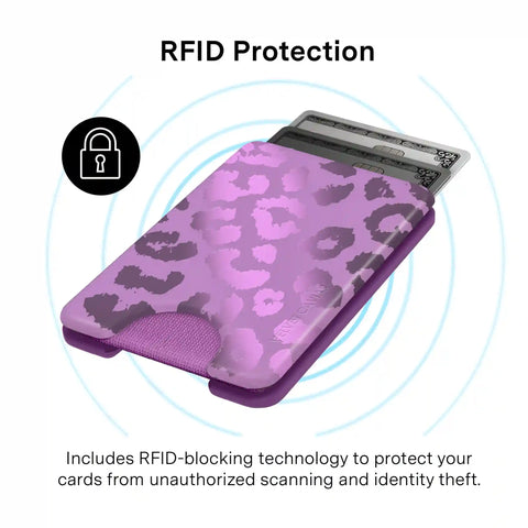 Amethyst Leopard MagSafe Wallet