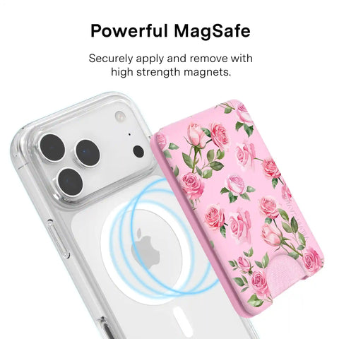 Baby Pink Roses MagSafe Wallet