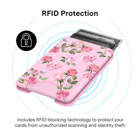 Baby Pink Roses MagSafe Wallet
