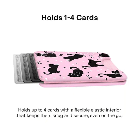 Lucky Kittens Glitter MagSafe Wallet