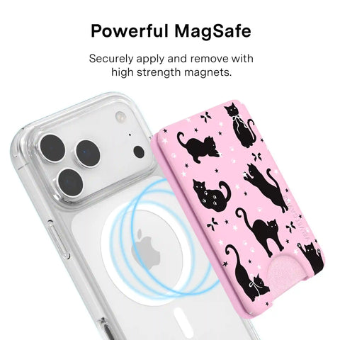 Lucky Kittens Glitter MagSafe Wallet