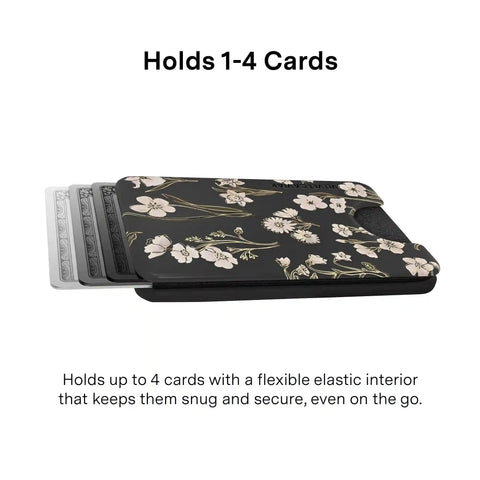 Nightbloom Gold Chrome Floral MagSafe Wallet