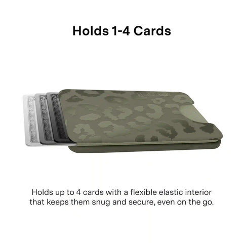 Olive Leopard MagSafe Wallet