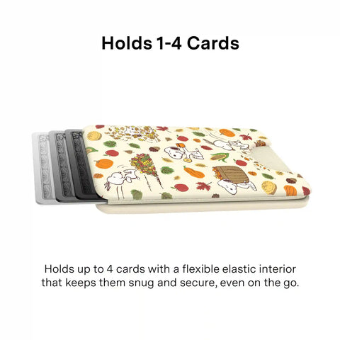 Snoopy Autumn Leaves MagSafe Wallet