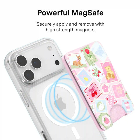Spring Whimsy Stamps Glitter MagSafe Wallet