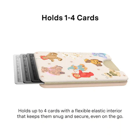 Teddy Scare Glitter MagSafe Wallet