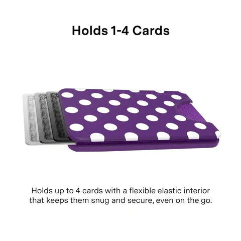 Violet Glow Polka Dot MagSafe Wallet