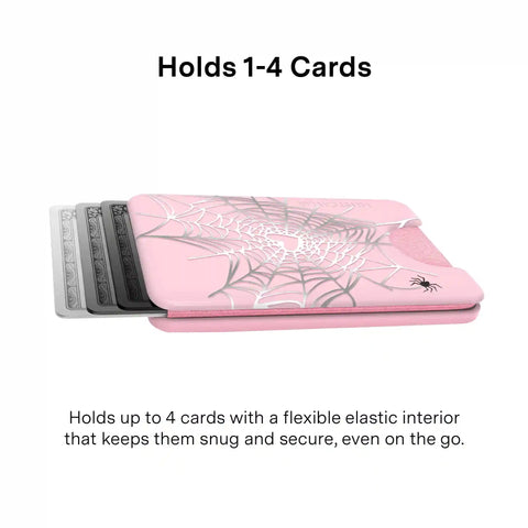 Widow’s Web Chrome MagSafe Wallet