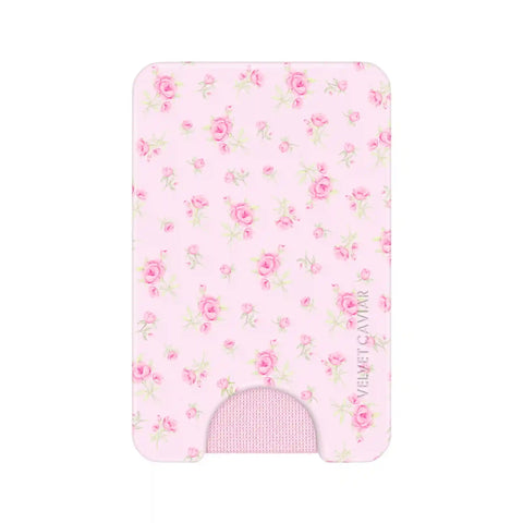 Dainty Pink Floral MagSafe Wallet