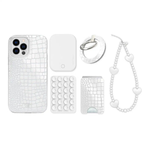 White Croc iPhone Bundle Set