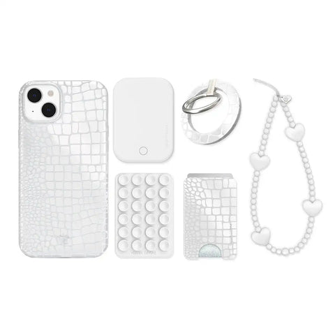White Croc iPhone Bundle Set