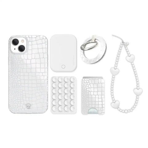 White Croc iPhone Bundle Set