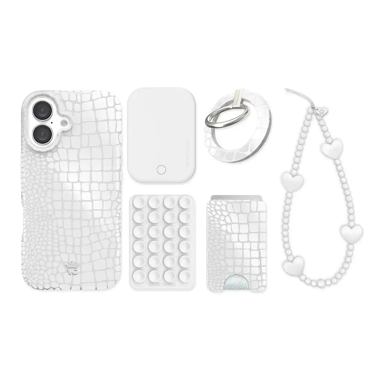 White Croc iPhone Bundle Set