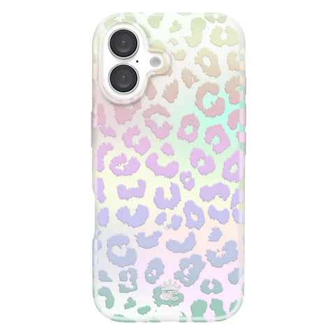 White Opal Leopard iPhone Case