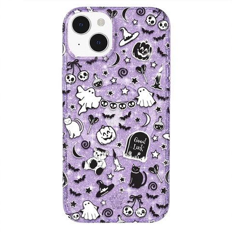 Witchy Lilac Glitter iPhone Case