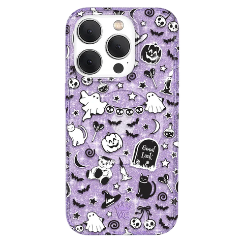 Witchy Lilac Glitter iPhone Case