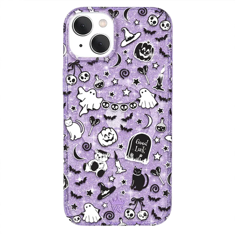 Witchy Lilac Glitter iPhone Case