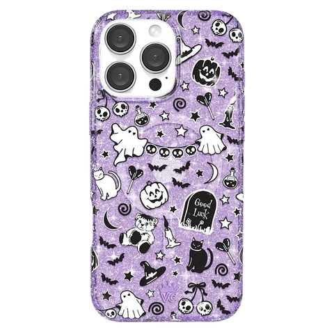 Witchy Lilac Glitter iPhone Case
