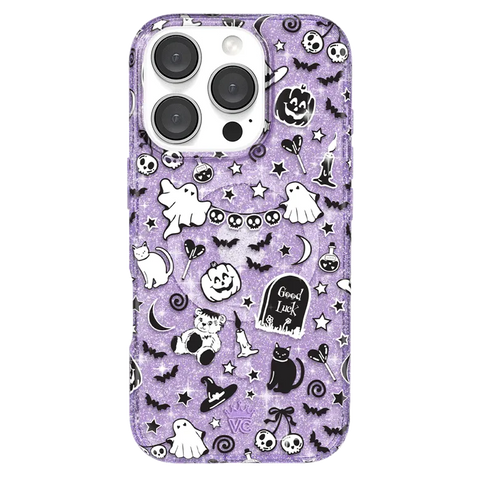 Witchy Lilac Glitter iPhone Case