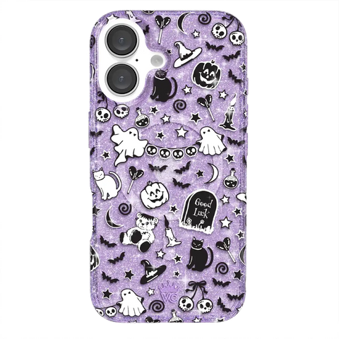 Witchy Lilac Glitter iPhone Case
