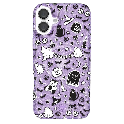 Witchy Lilac Glitter iPhone Case