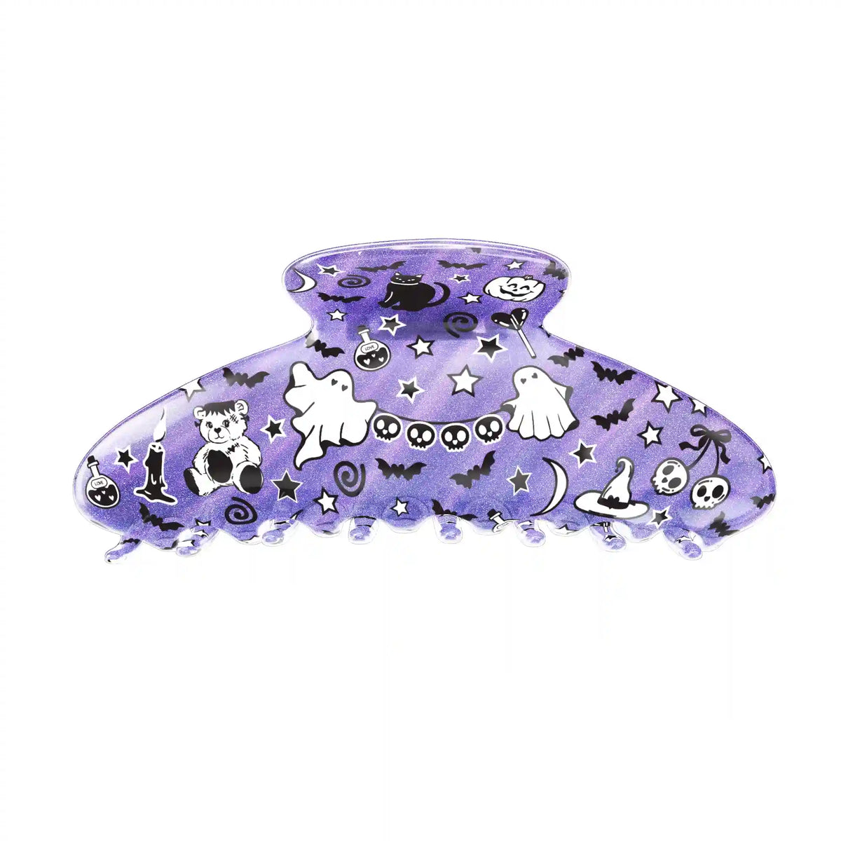 Witchy Lilac Glitter Large Hair Clip