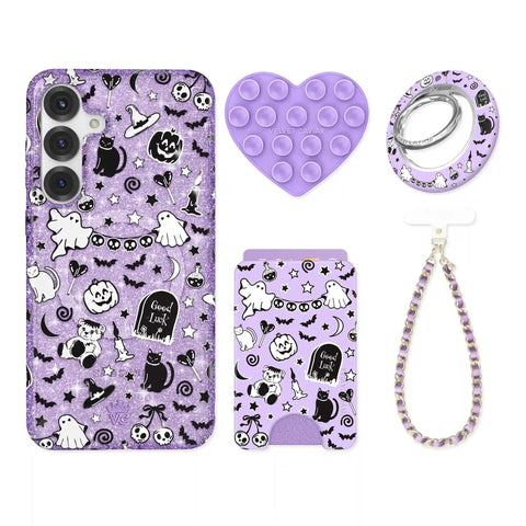Witchy Lilac Glitter Samsung Bundle Set