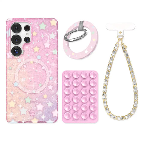 Falling Star Glitter Samsung Bundle Set