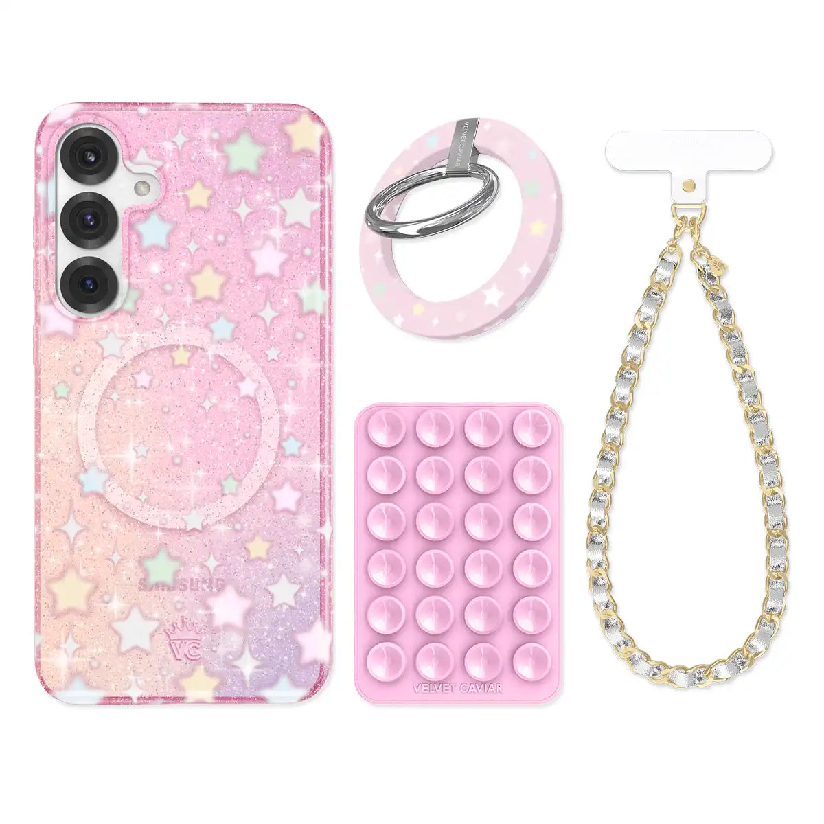 Falling Star Glitter Samsung Bundle Set
